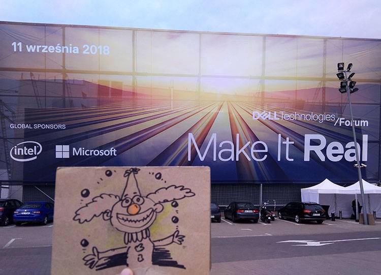 10 karykaturadek maskotka expo warszawa dell