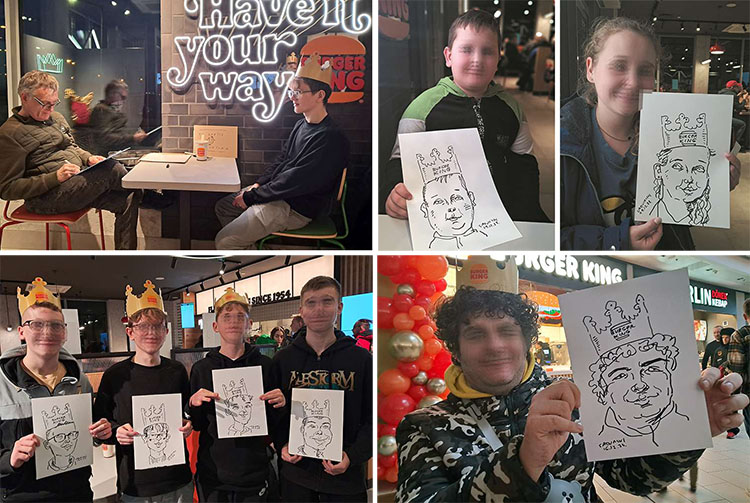 2 promocja marki karykatury na zywo mazowsze