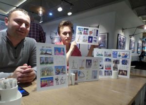 Frankfurt Niemcy World Happy Skyscraper Cartoons Tour