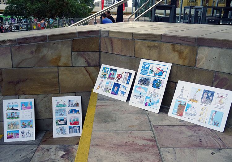 World Happy Skyscraper Cartoons Tour Melbourne  Australia