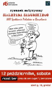 Barcelona wystawa karykatury rysunki Szczepan Sadurski