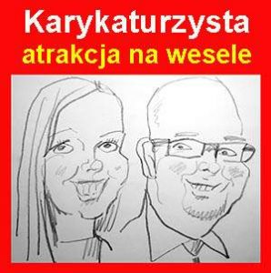 karykaturzysta wesele atrakcja na wesele