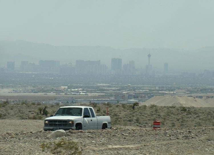 Nevada pustynia samochód hotele podróż kasyna USA