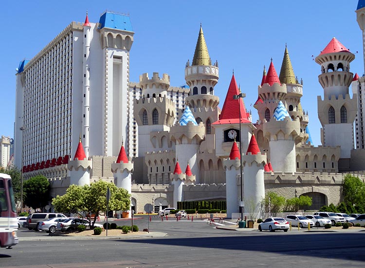 ciekawostki o Las Vegas kasyna Nevada hotele Excalibur Hotel