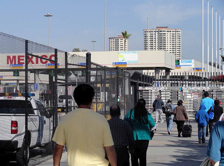 przejście graniczne San Diego Kalifornia USA Meksyk Baja California