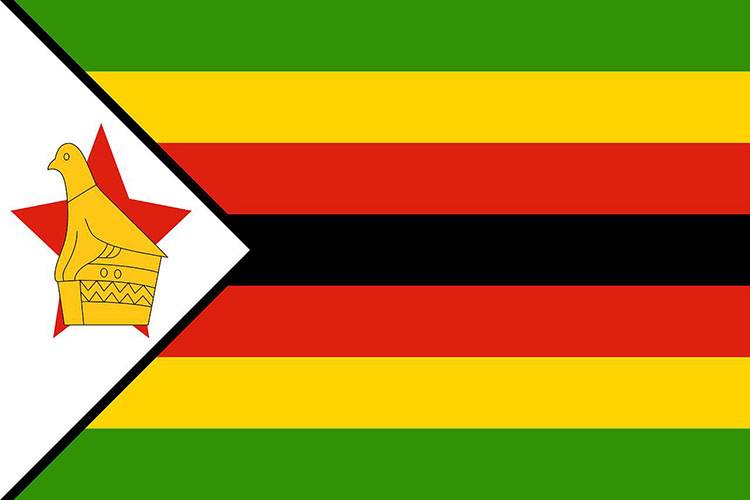 flaga Zimbabwe ciekawostki atrakcje Afryka