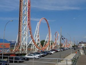Brooklyn samochody wesołe miasteczko park rozrywki