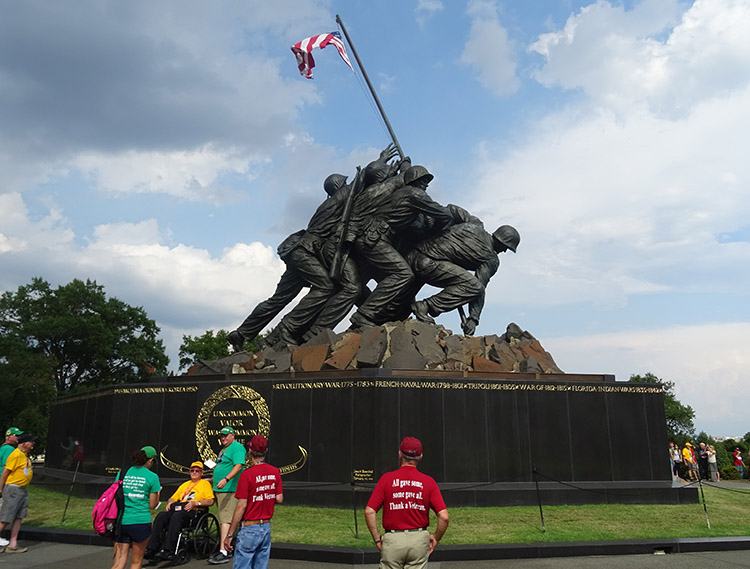 Marine Corps War memorial pomnik weteranów Ivo Jima Waszyngton USA