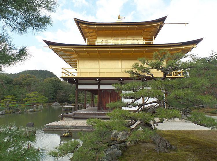 Złota Świątynia Kioto Japonia Złotego Pawilonu Kyoto