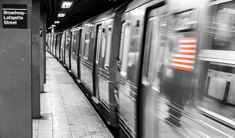 metro subway Nowy Jork NYC flaga amerykańska ciekawostki USA Stany Zjednoczone
