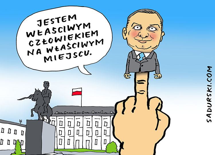 wybory 2020 kampania wyborcza humor prezydencka Andrzej Duda prezydent rysunki satyra