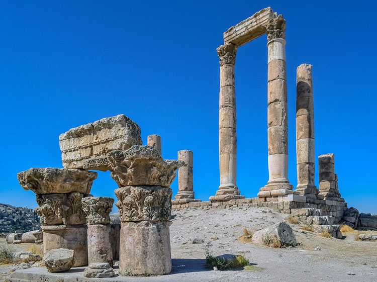świątynia Herkulesa Amman ciekawostki Jordania zabytki atrakcje