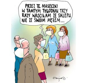 koronawirus rysunki covid-19 humor satyra pandemia dowcipy