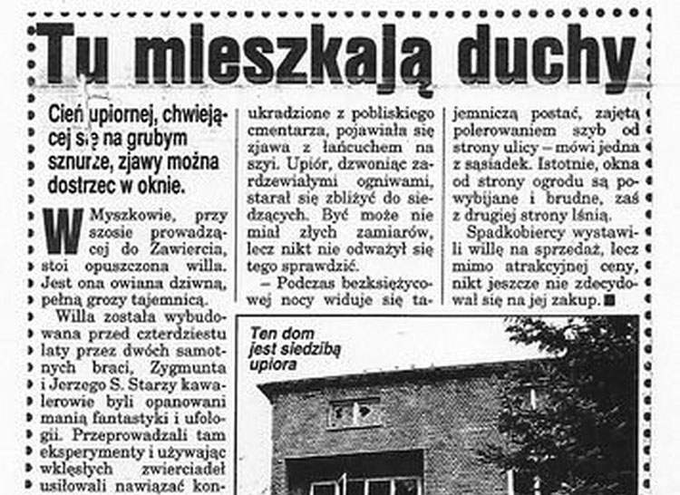 nawiedzony dom Myszków ciekawostki duchy w Polsce