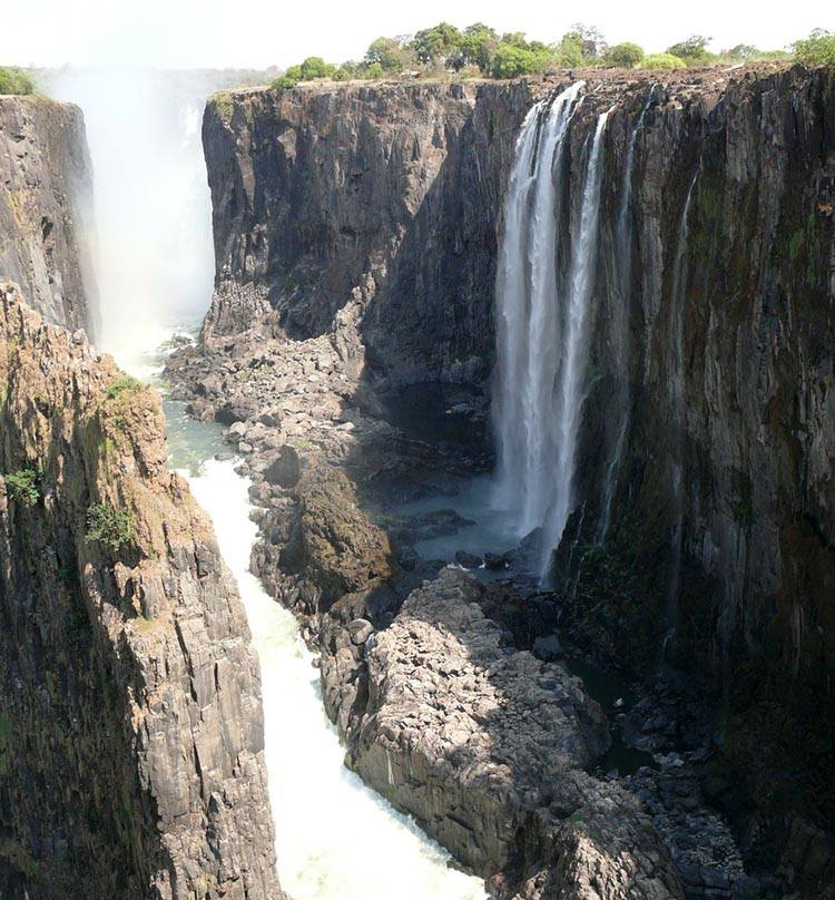 wodospad Victoria Falls Zambia ciekawostki informacje Afryka atrakcje