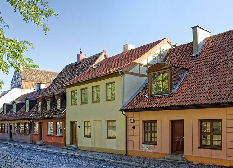 domy Kłajpeda miasto litewskie