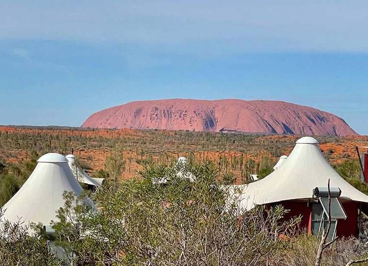góra Uluru Australia bungalowy
