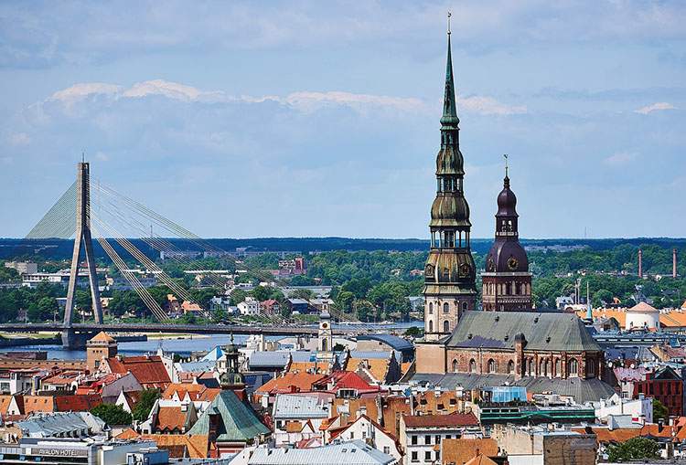 Stare Miasto w Rydze stolica Łotwy