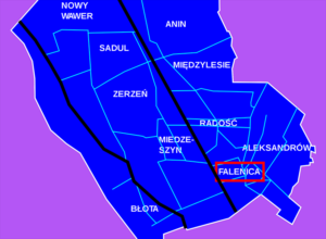 mapa osiedle Falenica ciekawostki dzielnica Wawer Warszawa