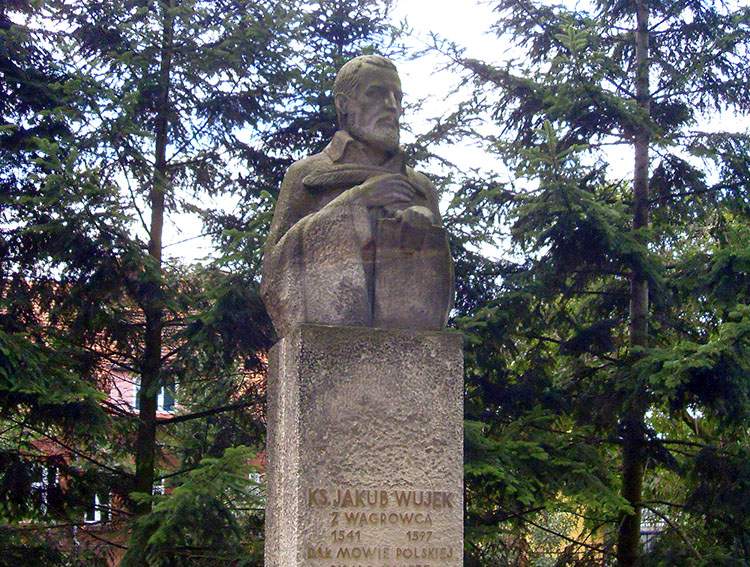 Wągrowiec atrakcje Wągrowca Jakub Wujek pomnik w Wągrowcu