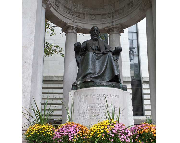 pomnik Willam Cullen Bryant Nowy Jork ciekawostki