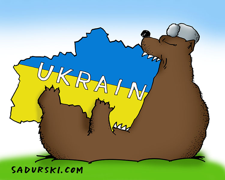 Ukraina humor rosyjski niedźwiedź dowcipy o wojnie w Ukrainie