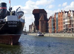 statek Sołdek Żuraw Gdański Gdańsk wyspa Ołowianka ciekawostki