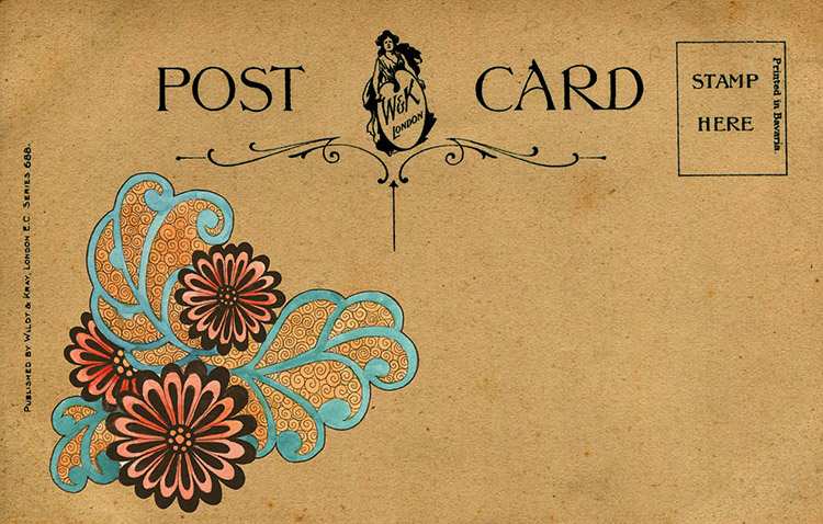 kwiaty dawne pocztówki Niemcy kartki pocztowe