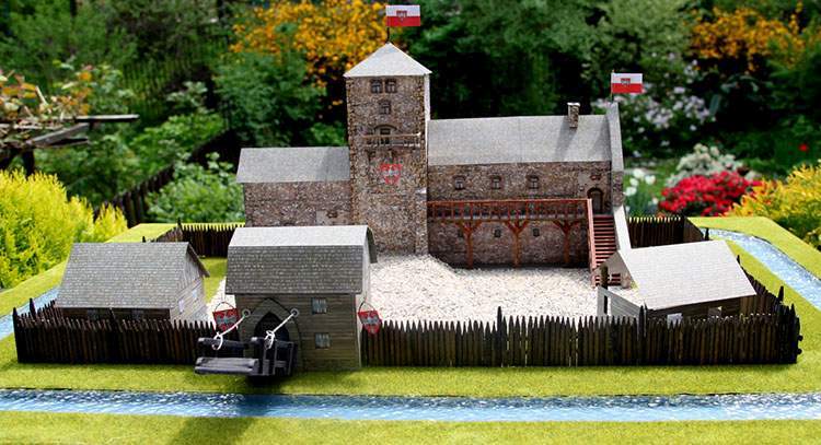 zamek modele kartonowe modelarstwo