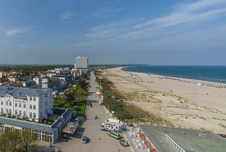 Rostock ciekawostki Warnemuende plaża