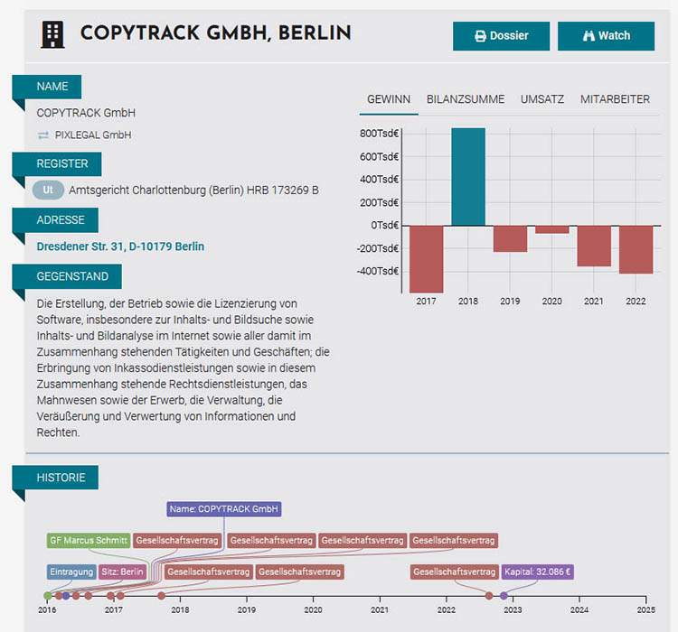 Copytrack GMBH Marcus Schmitt Berlin Germany Deutschland