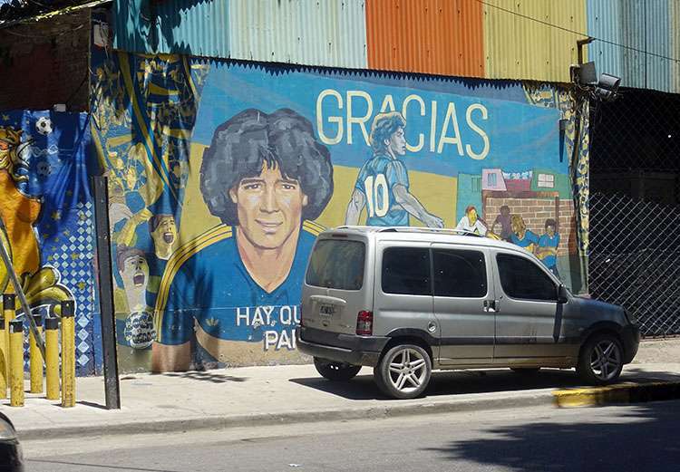 mural Maradona Buenos Aires Argentina