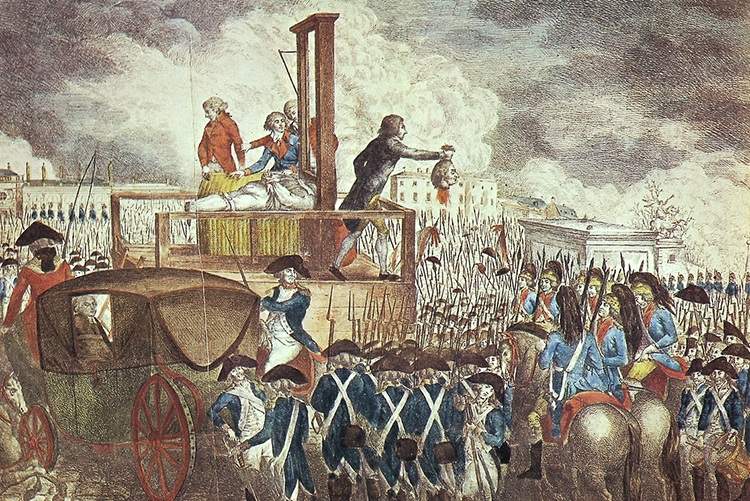 Ludwik XVI ścięcie głowy dekapitacja