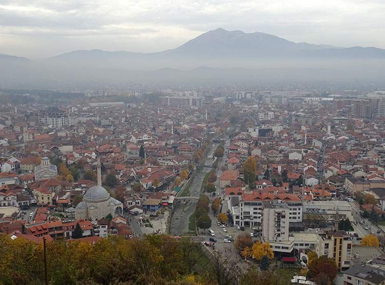 Kosowo Prizren atrakcje panorama miasta góry