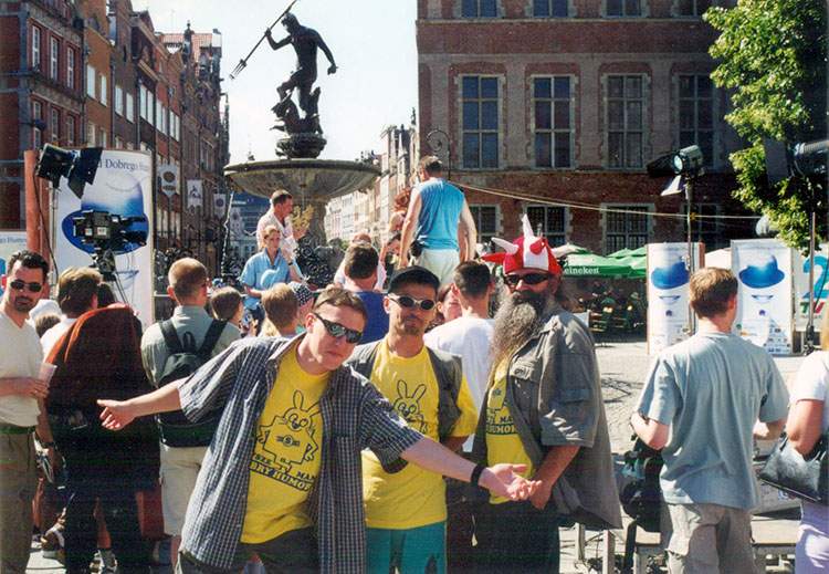 25 lat Partii Dobrego Humoru Pomnik Neptuna Gdańsk