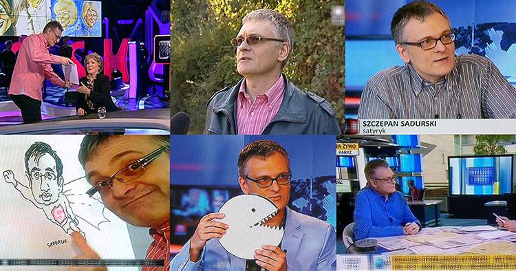 7 szczepan sadurski w mediach irena santor karykatura tv