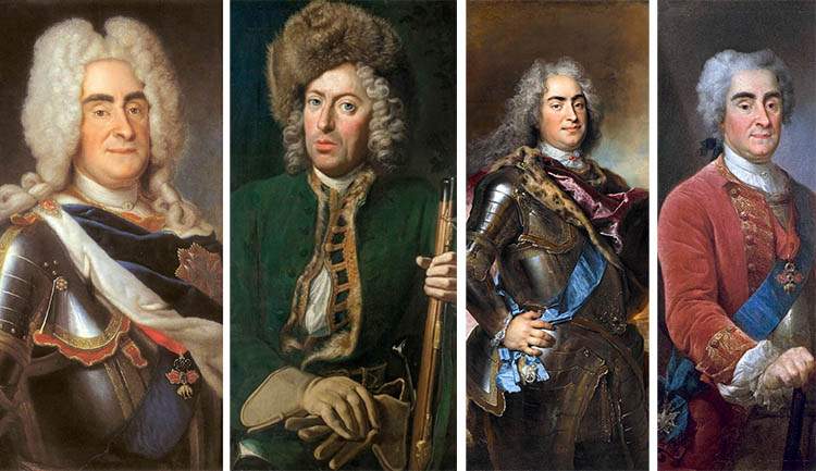 August II Mocny portrety