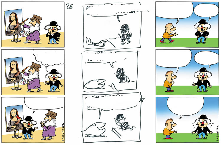 Charlie Smile komiks Chaplin Szczepan Sadurski