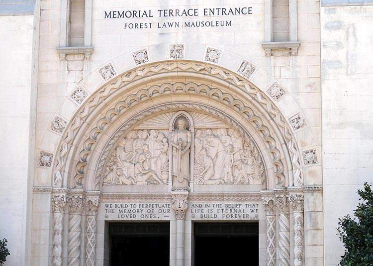cmentarz Forest Lawn Glendale Los Angeles mauzoleum