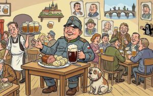 Czesi Szwejk wesoły rysunek dowcipy o Czechach