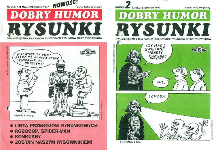 Jak zostać rysownikiem? Porady Szczepana Sadurskiego Dobry Humor-Rysunki okladki jak zostac rysownikiem