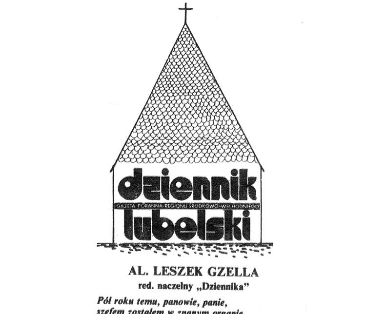redakcja Dziennik Lubelski rysunek Szczepana Sadurskiego szopka Kurier Lubelski