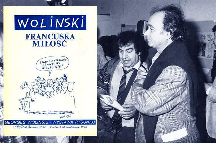 Georges Wolinski w Lublinie 1990