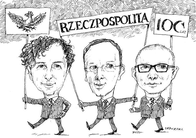 Rzeczpospolita Maciej Hoffman karykatury dziennikarzy Sadurski