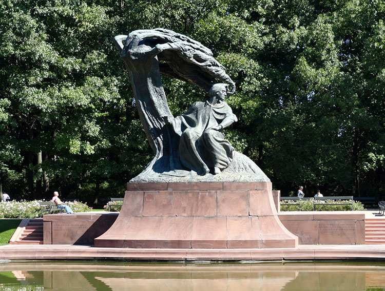 Pomnik Fryderyka Chopina Łazienki Królewskie Warszawa