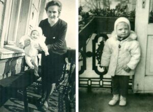 Szczepan Sadurski mama 1965 1966 na balkonie