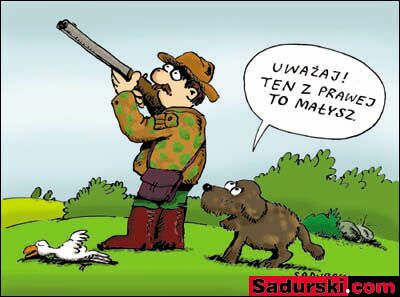 Szczepan Sadurski rysunek humorystyczny o Małyszu