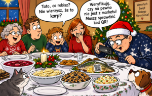 Wigilia Bożego Narodzenia humor rysunkowy święta dowcipy o Wigilii