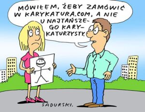 anegdoty o karykaturzystach rysunek Szczepan Sadurski