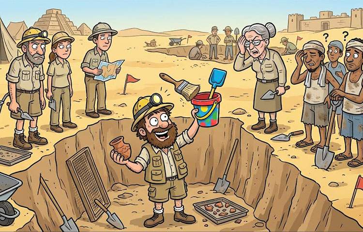 Dowcipy o archeologach. Wykopaliska i archeologia na wesoło archeolog humor dowcipy o archeologach wykopaliska archeologia